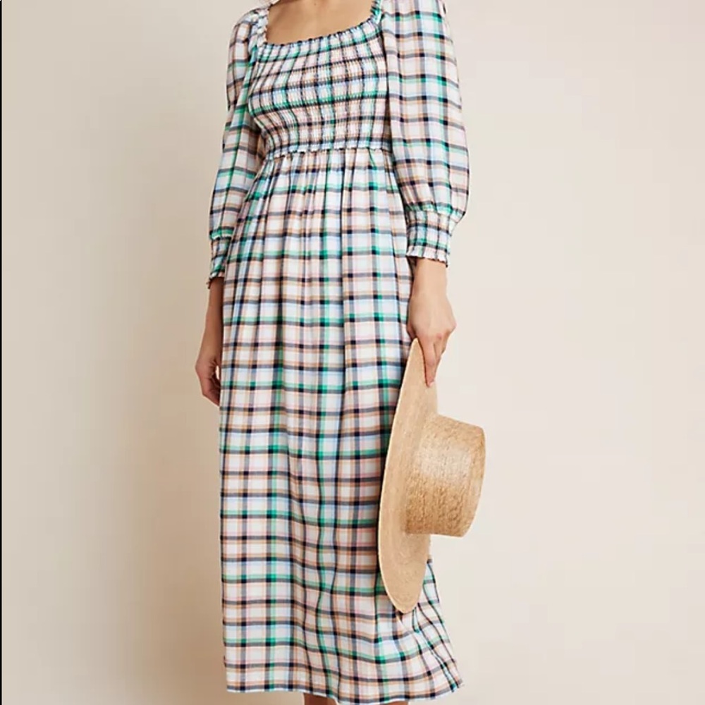 Anthropologie smocked dress